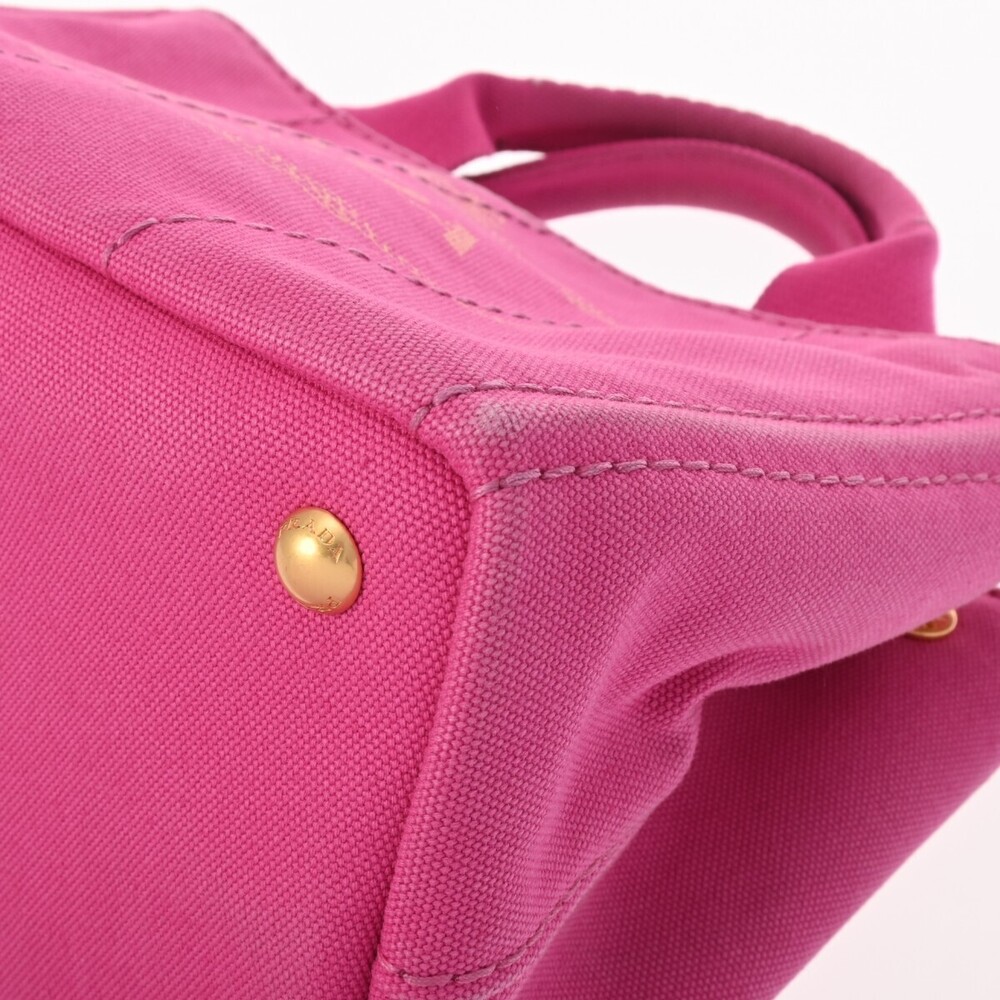 Prada Canapa Pink Canvas Handbag - Picture 8 of 9